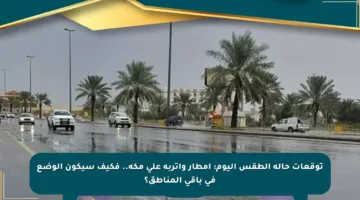 توقعات حالة الطقس اليوم: أمطار وأتربة على مكة.. فكيف سيكون الوضع في باقي المناطق؟